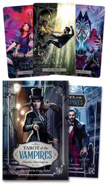 Kortų Rinkinys - Llewellyn Vampyrų Tarot 78 Kortos 240 Puslapių Knyga