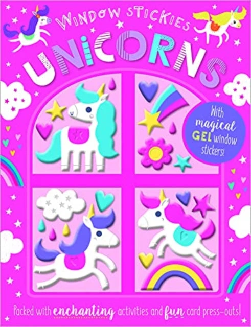 KNYGA Bookshop Window Stickies Unicorns