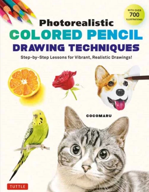 KNYGA Cocomaru Photorealistic Colored Pieštukas Drawing Techniques