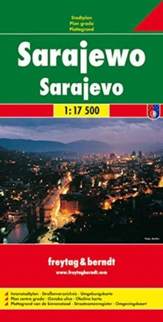 KNYGA Freytag, Berndt und Artaria. Sarajevo Map 1:17.500