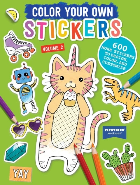 KNYGA Pipsticks®+Workman® Color Your Own Stickers, Volume 2
