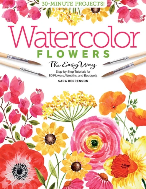KNYGA Sara Berrenson Watercolor the Easy Way Flowers