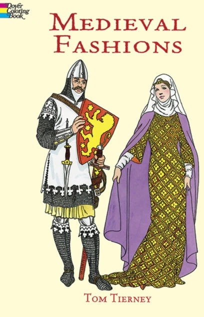 KNYGA Tom Tierney Medieval Fashions Coloring Book