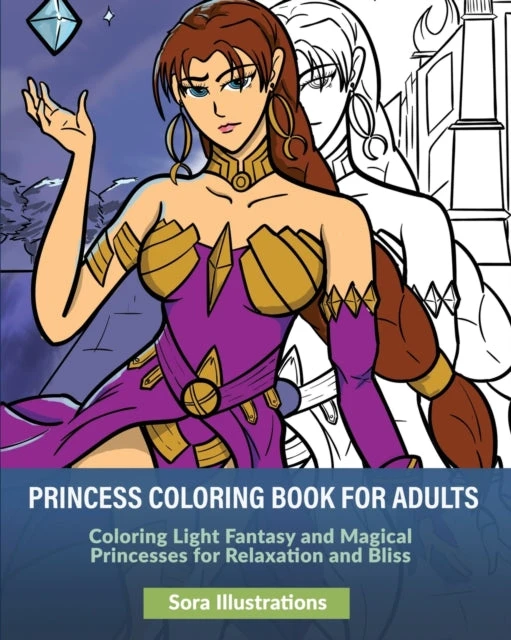 KNYGA Bookshop Princess Coloring Book for Adults