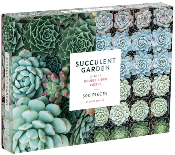 Dėlionė Galison Succulent Garden 2-Sided 500 Piece Puzzle