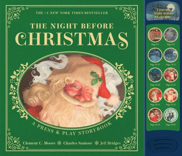 KNYGA Clement Moore Moore Clement Night Before Christmas Press and Play Storybook