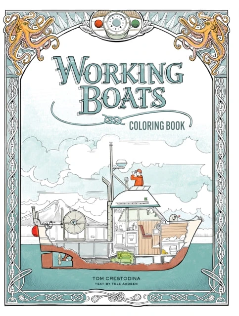 KNYGA Tom Crestodina Working Boats Coloring Book