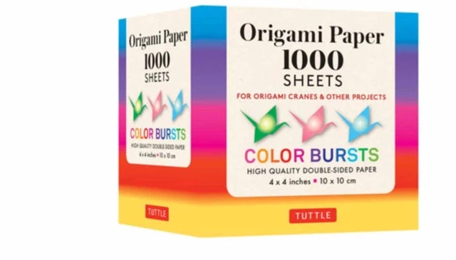 KNYGA Tuttle Tuttle Publishing Origami Paper Color Bursts 1,000 sheets 4" (10 cm)