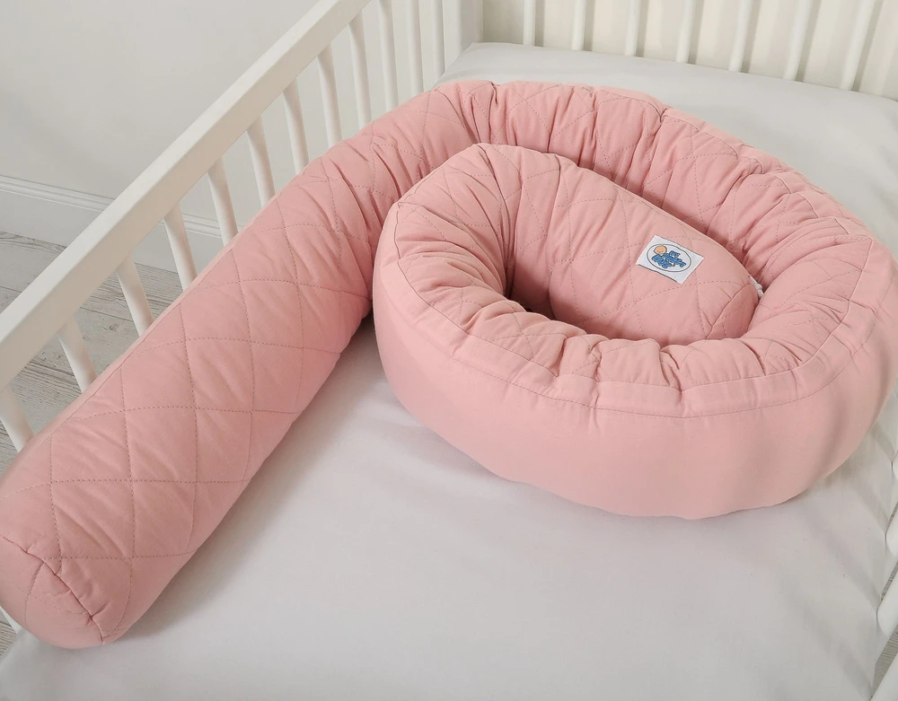My Sweet Baby Kūdikio lizdelis ir gyvatėlės formos pagalvėlė – pilka