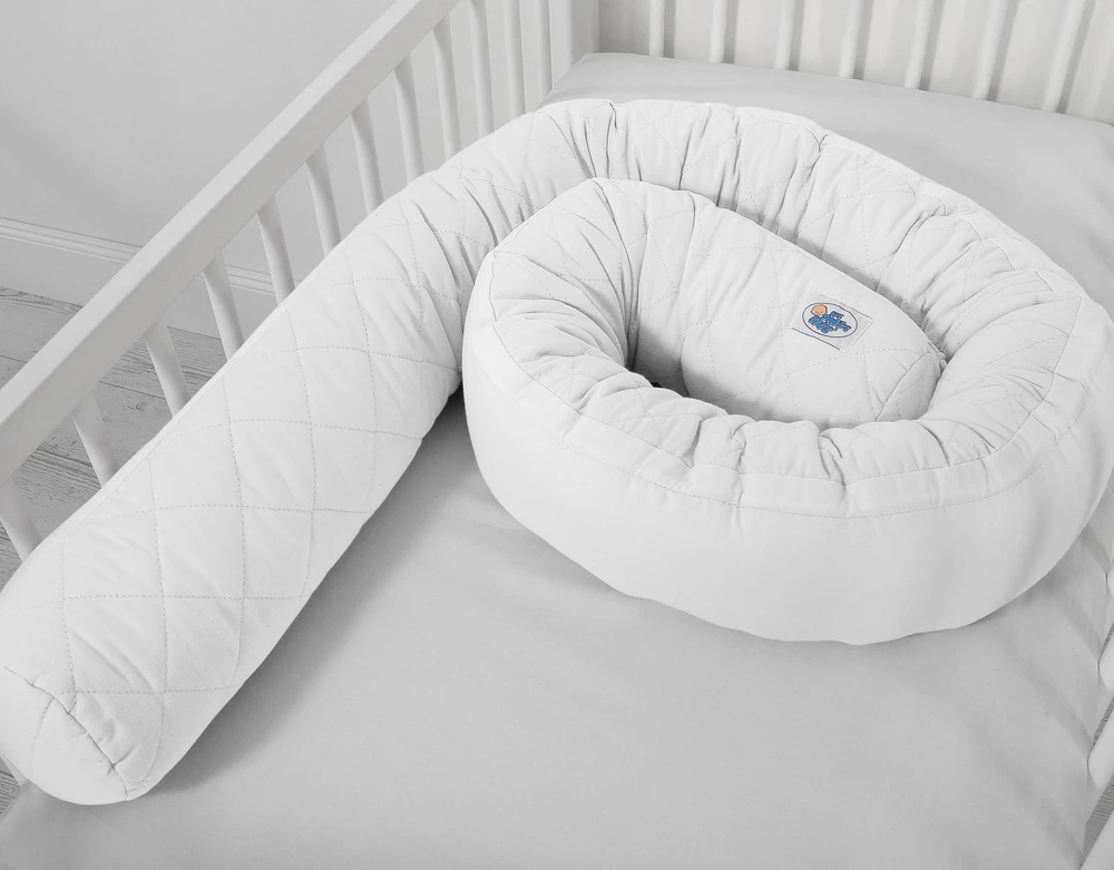 My Sweet Baby Kūdikio lizdelis ir gyvatėlės formos pagalvėlė – pilka