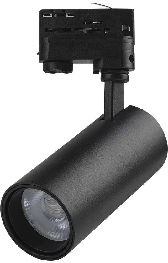 30W LED šviestuvas į bėgelius, juodas, 3000/4000/6400K