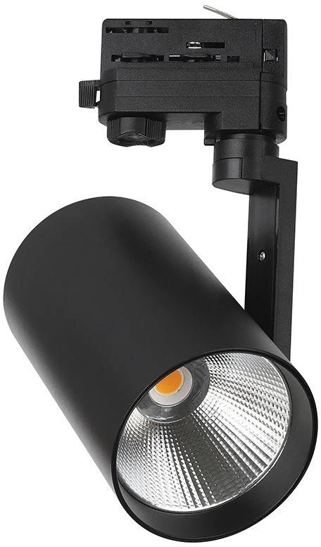 35W LED šviestuvas į 3 fazių bėgelius, juodas, 6400K, CREE LED chip