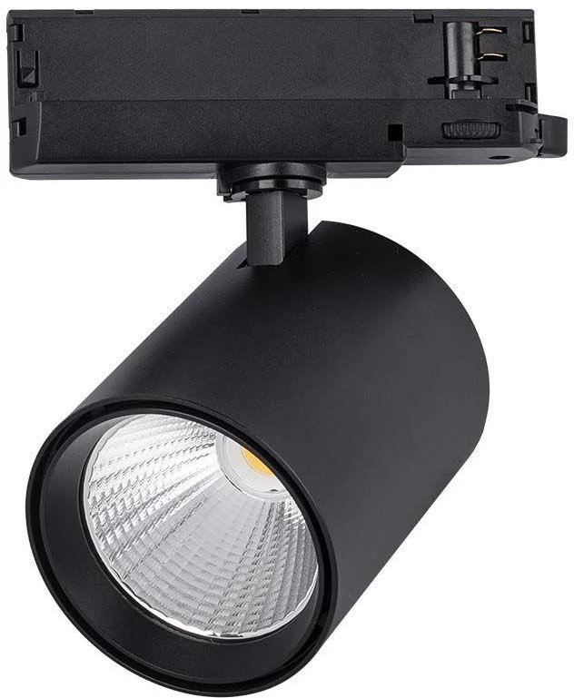 V-tac 35W LED šviestuvas į bėgelius, juodas, 4000K