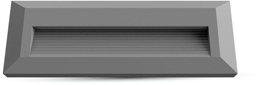 V-tac 3W LED paviršinis šviestuvas, pilkas, 3000K, IP65
