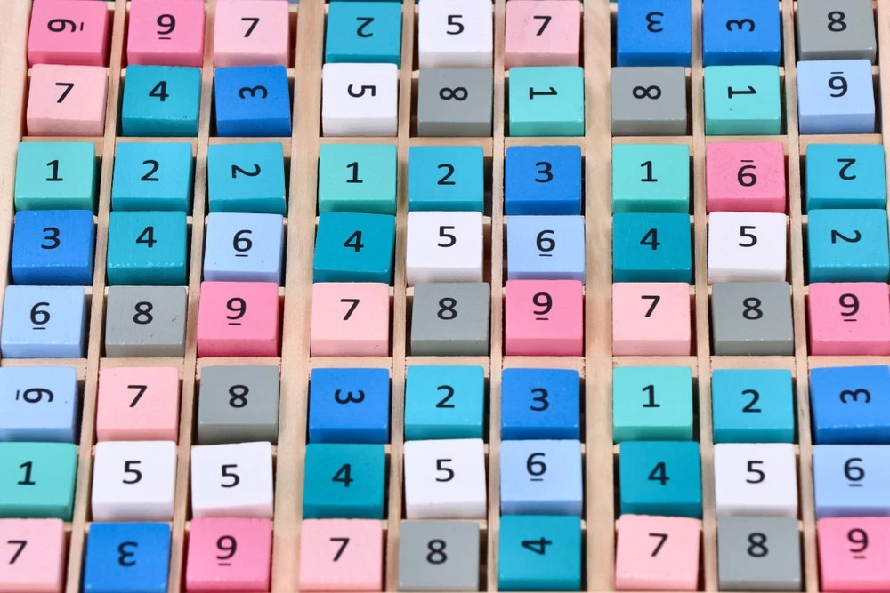 Adam Toys Spalvinga loginė Sudoku dėlionė vaikams nuo 6 metų, lavina mąstymą ir matematiką, daugiaspalvė