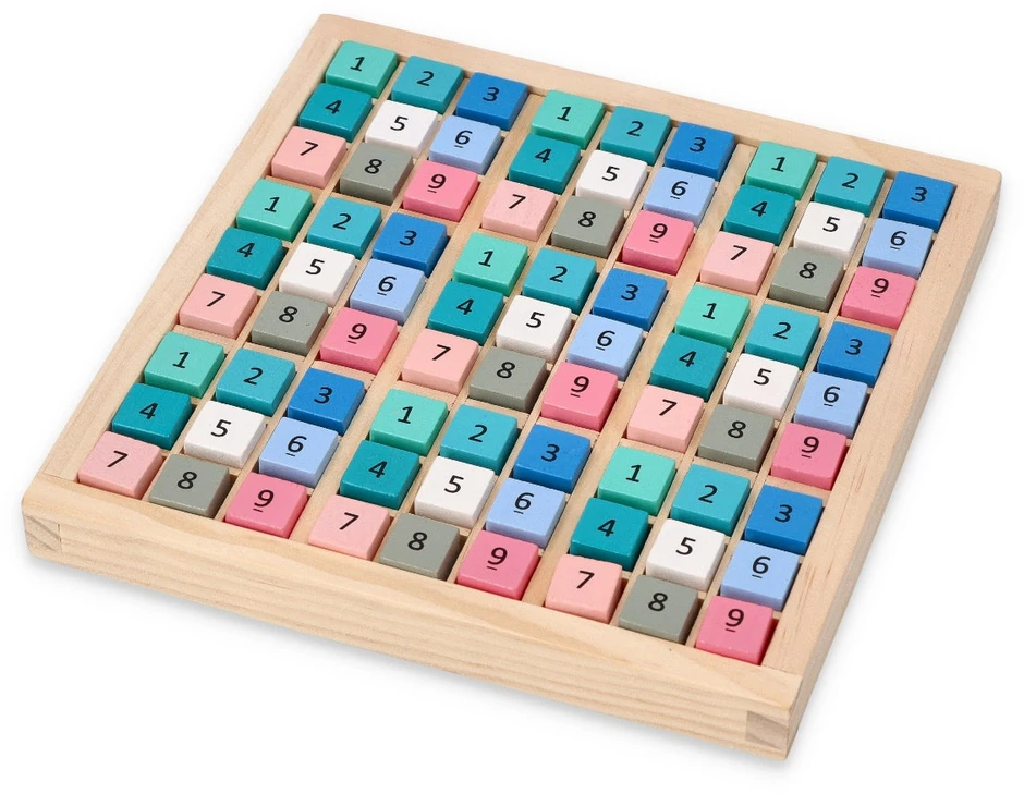 Adam Toys Spalvinga loginė Sudoku dėlionė vaikams nuo 6 metų, lavina mąstymą ir matematiką, daugiaspalvė