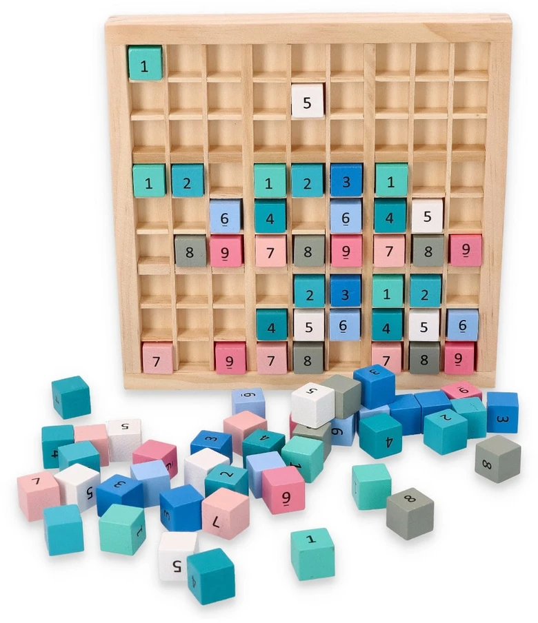 Adam Toys Spalvinga loginė Sudoku dėlionė vaikams nuo 6 metų, lavina mąstymą ir matematiką, daugiaspalvė