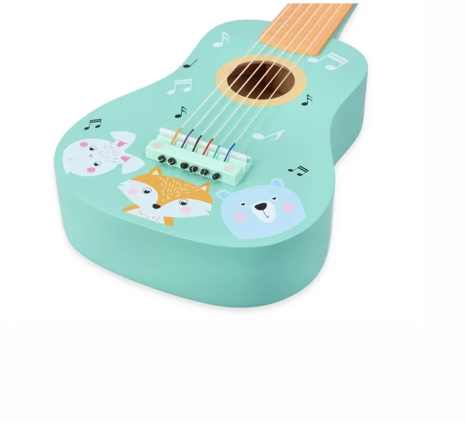 Adam Toys Vaikiškas muzikinis instrumentų rinkinys su vovere, skatina kūrybiškumą, nuo 3 metų, mėtų spalvos