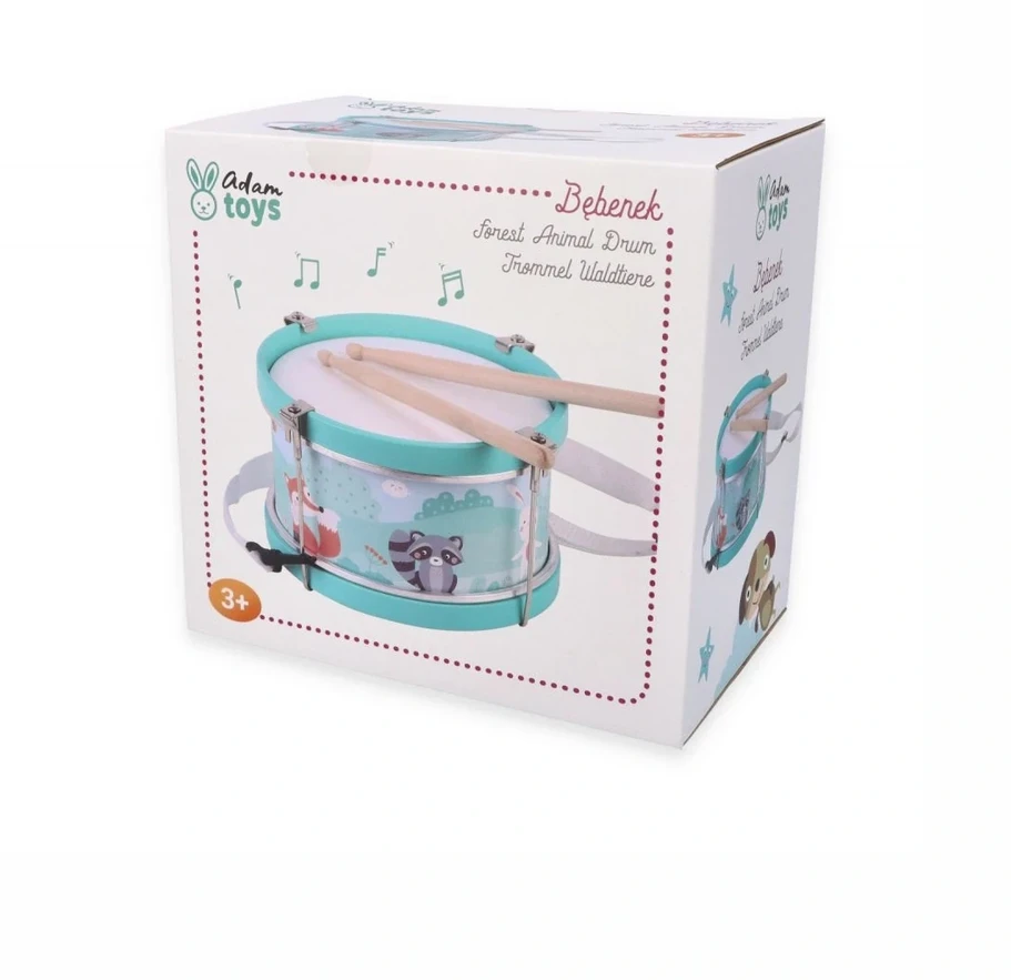 Adam Toys Vaikiškas muzikinis instrumentų rinkinys su vovere, nuo 3 metų, medinis, miętinis