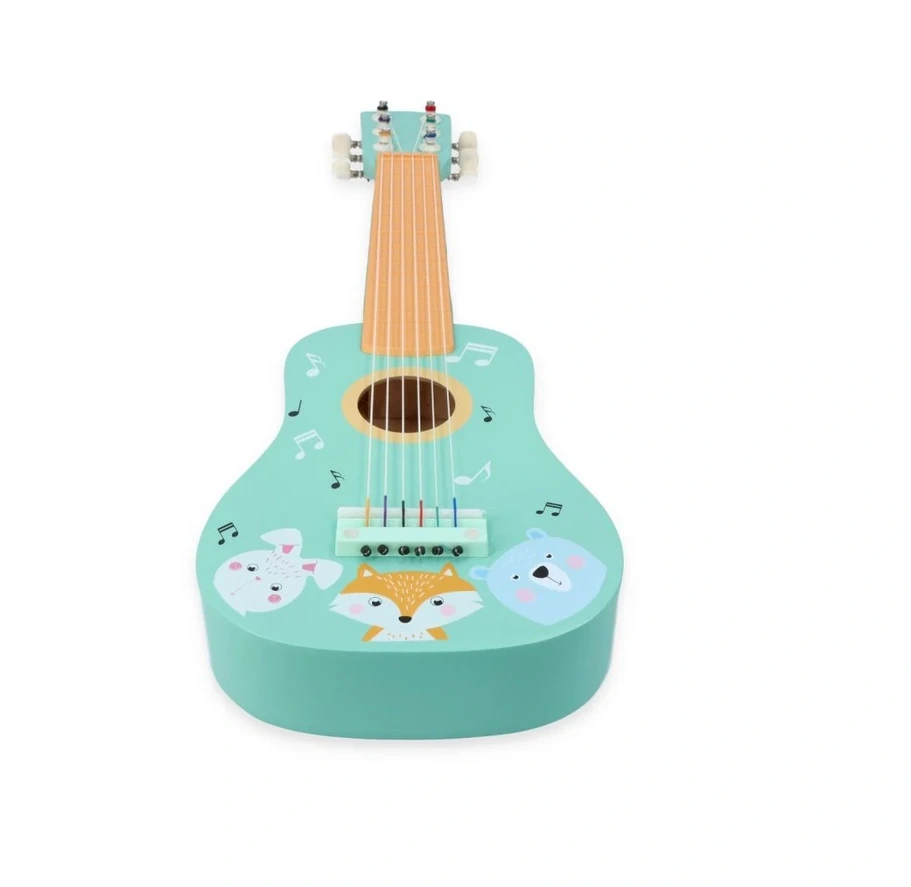 Adam Toys Vaikiškas muzikinis instrumentų rinkinys su vovere, skatina kūrybiškumą, nuo 3 metų, mėtų spalvos