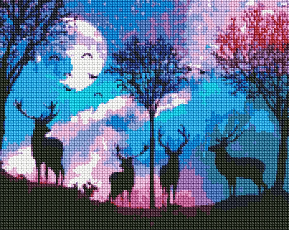 Alba Moli Fairy Deimantinės mozaikos rinkinys 40x50cm Pasakų miškas