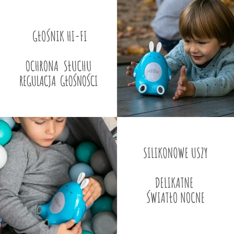 Alilo Happy Bunny P1 mėlyna - polska wersja językowa