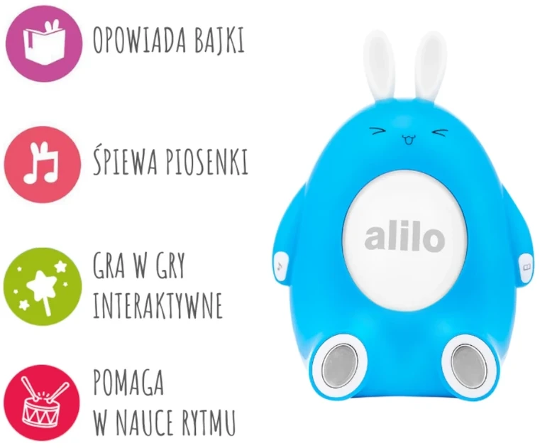 Alilo Happy Bunny P1 mėlyna - polska wersja językowa