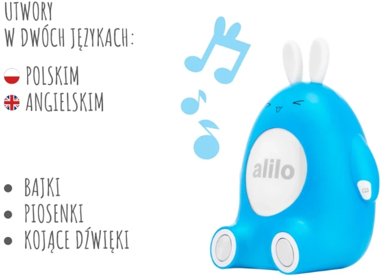 Alilo Happy Bunny P1 mėlyna - polska wersja językowa