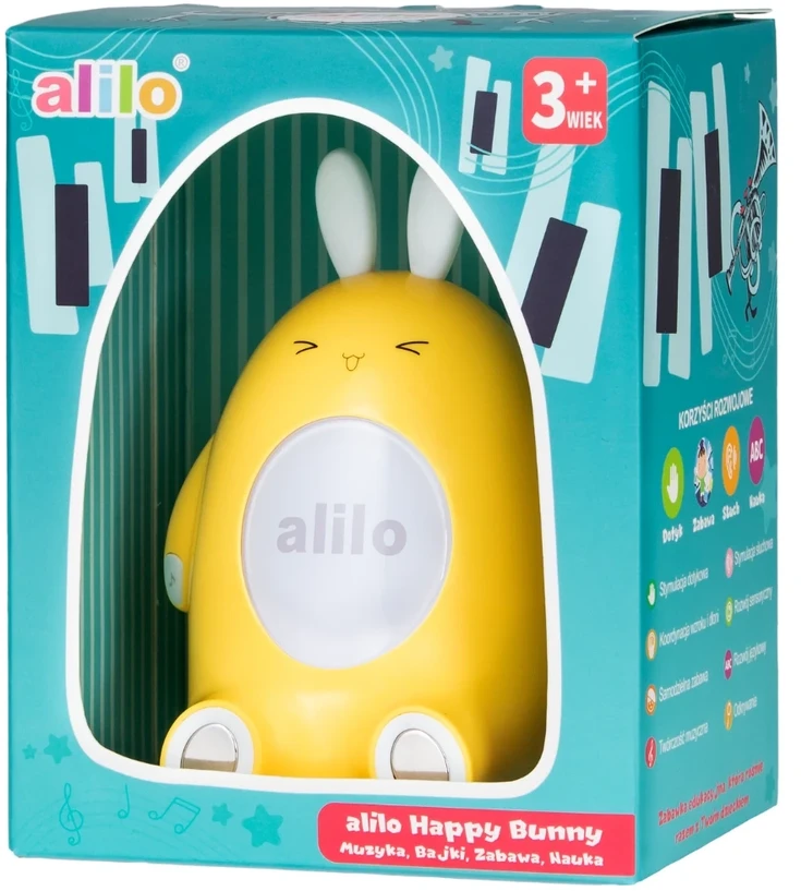 Alilo Happy Bunny P1 geltona - polska wersja językowa