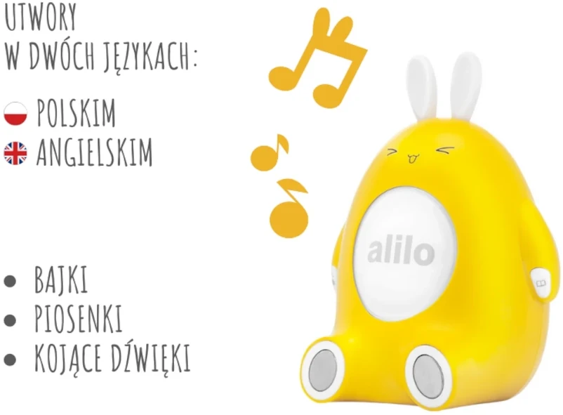 Alilo Happy Bunny P1 geltona - polska wersja językowa