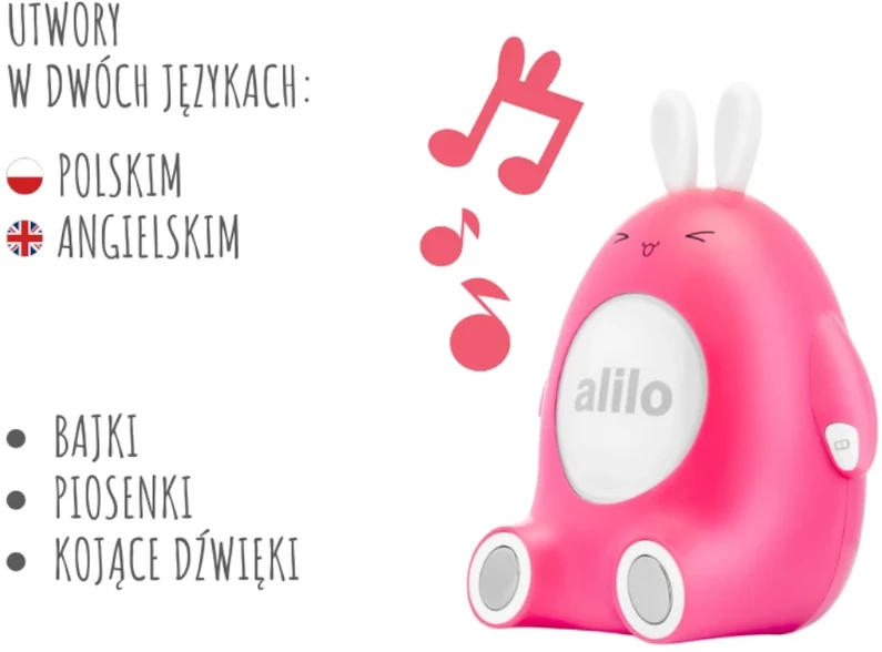 Alilo Happy Bunny P1 rožinė - polska wersja językowa
