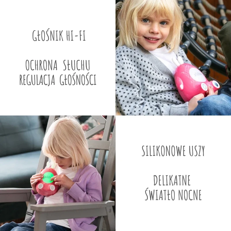 Alilo Happy Bunny P1 rožinė - polska wersja językowa