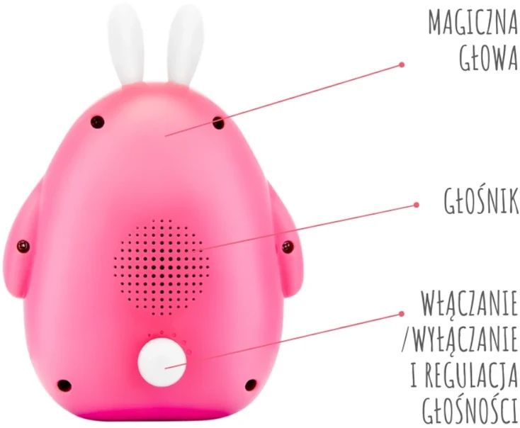 Alilo Happy Bunny P1 rožinė - polska wersja językowa