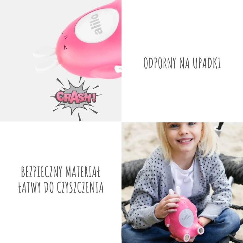 Alilo Happy Bunny P1 rožinė - polska wersja językowa