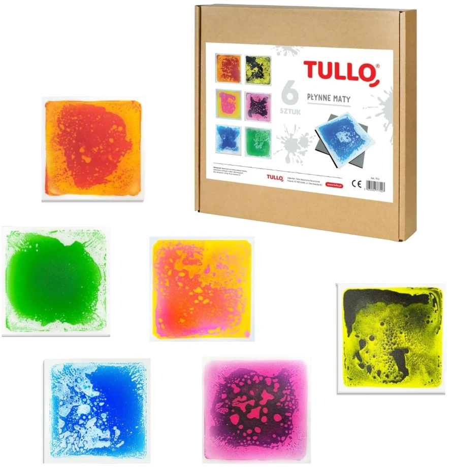 AM Tullo TULLO 702 Sensorinis kelias - sensorinės plokštelės su skysčiu 6 vnt.