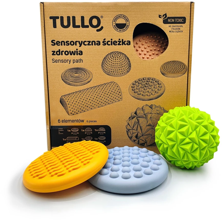 AM Tullo TULLO Fizjo sensorinis takas, pastelinės spalvos, 6 vnt.