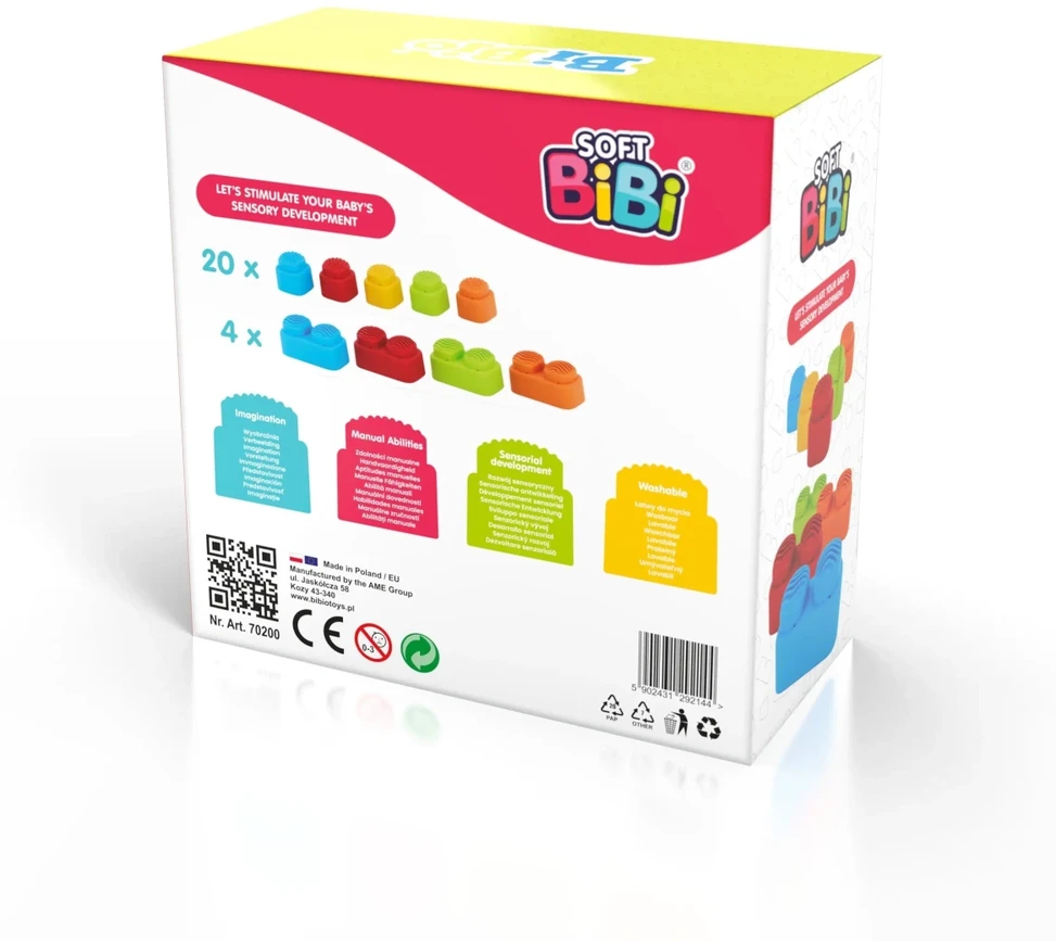 Meli Kaladėlės Soft Bibi (24 el)