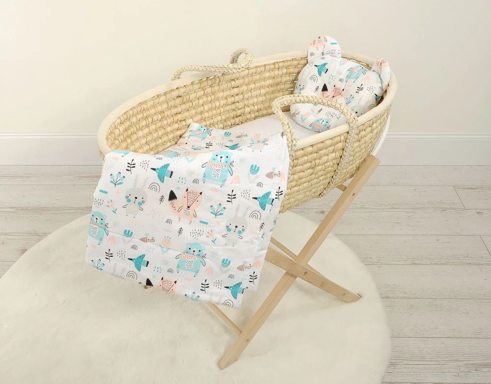 My Sweet Baby Antklodė su pagalvė kūdikiui, 2 dalių komplektas, mėlyni meškiukai