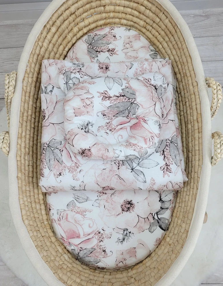 My Sweet Baby Antklodė su pagalvė kūdikiui, 2 dalių komplektas, sepijos rožės