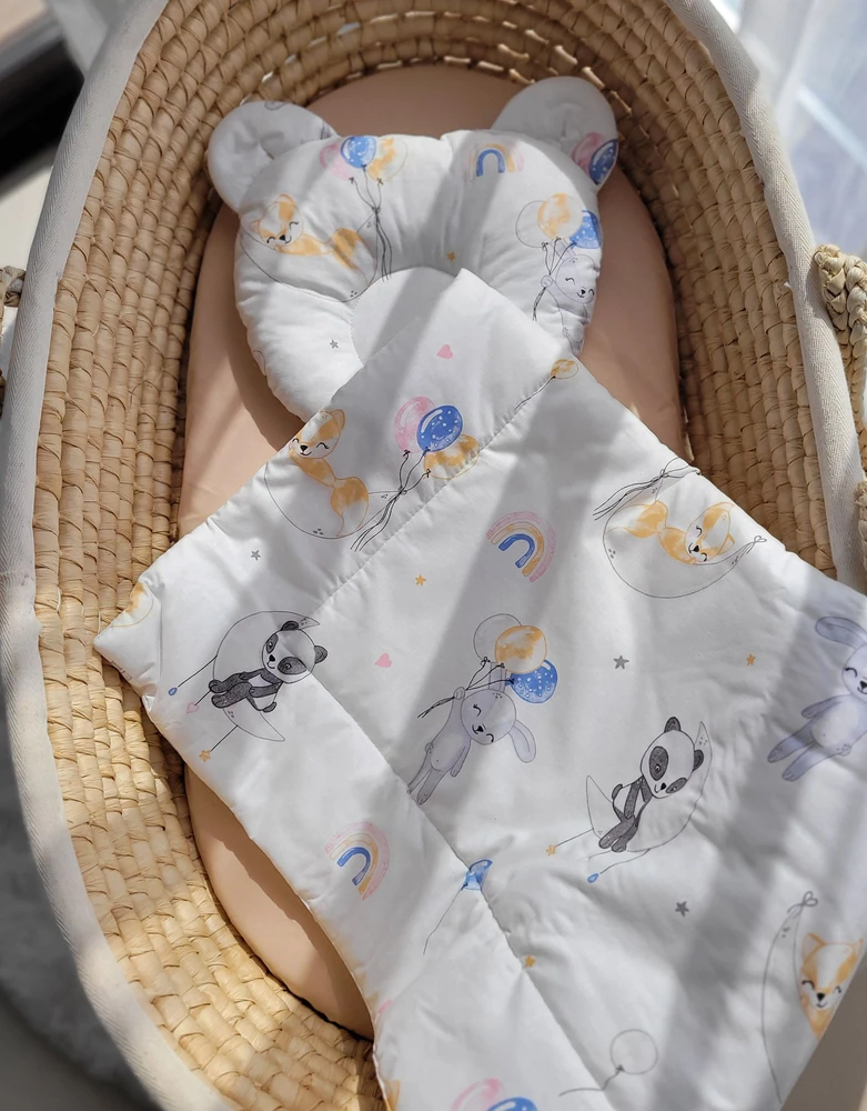 My Sweet Baby Antklodė su pagalvė kūdikiui 2 dalių komplektas, balionėliai