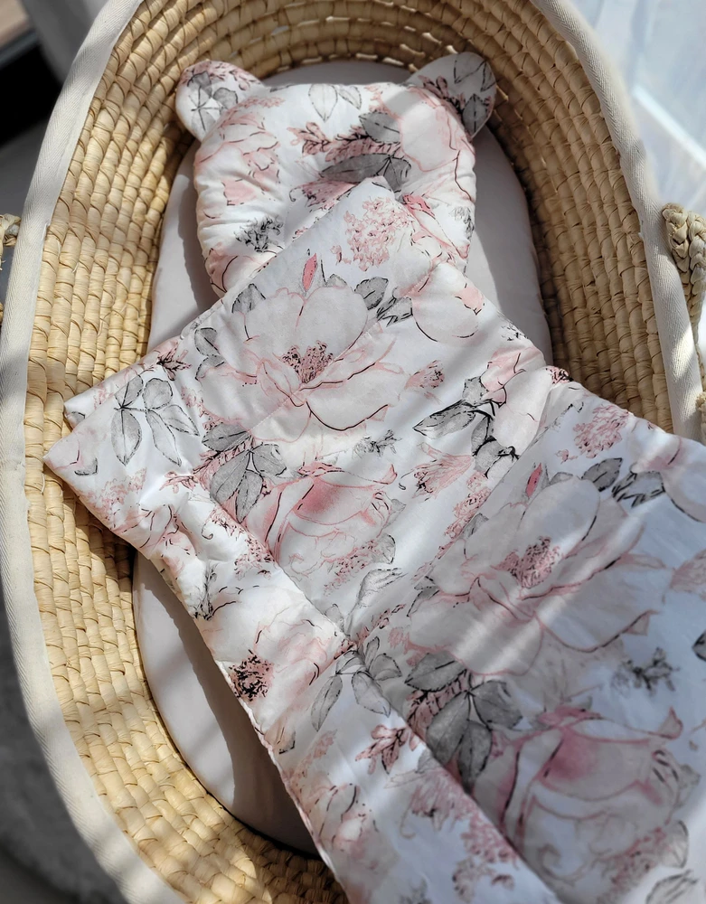 My Sweet Baby Antklodė su pagalvė kūdikiui, 2 dalių komplektas, sepijos rožės