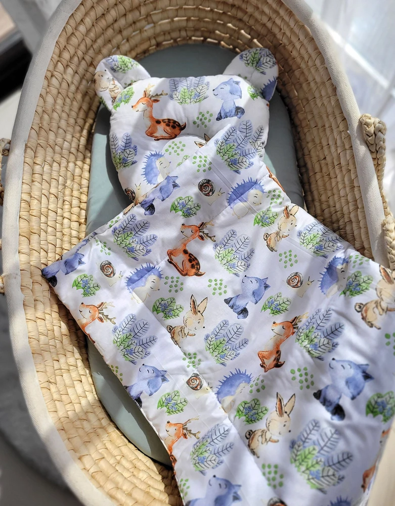 My Sweet Baby Antklodė su pagalvė kūdikiui miško nuotykiai, 2 dalių rinkinys