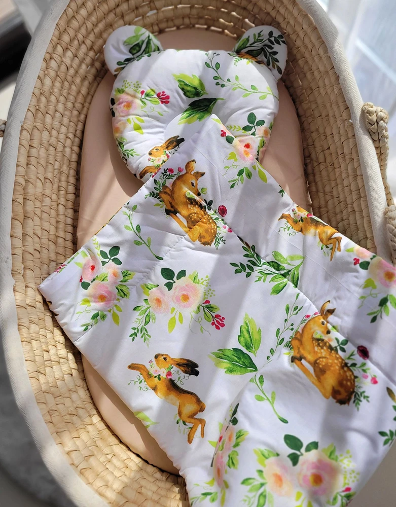 My Sweet Baby Antklodė su pagalve vaikams, miško motyvas, 2 dalių komplektas