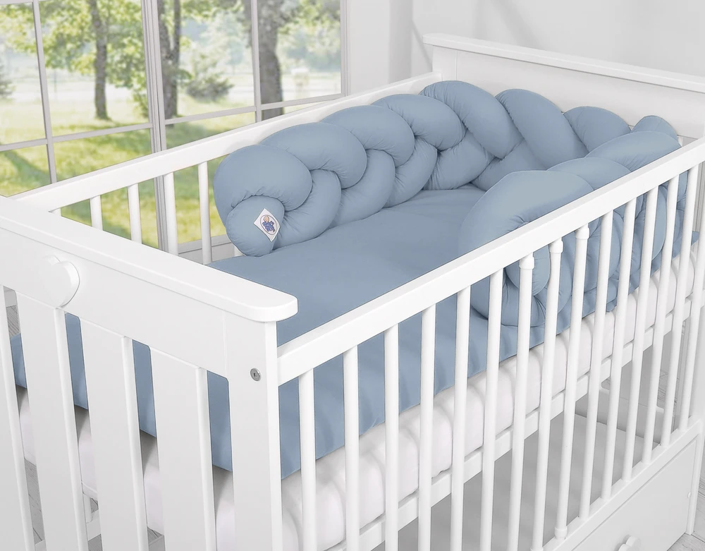 My Sweet Baby Pintas lovytės bamperis – pastelinis mėlynas