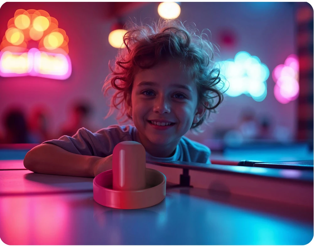 Apsauginiai atmušėjai ir diskai Air Hockey Neo-Sport stalo žaidimui