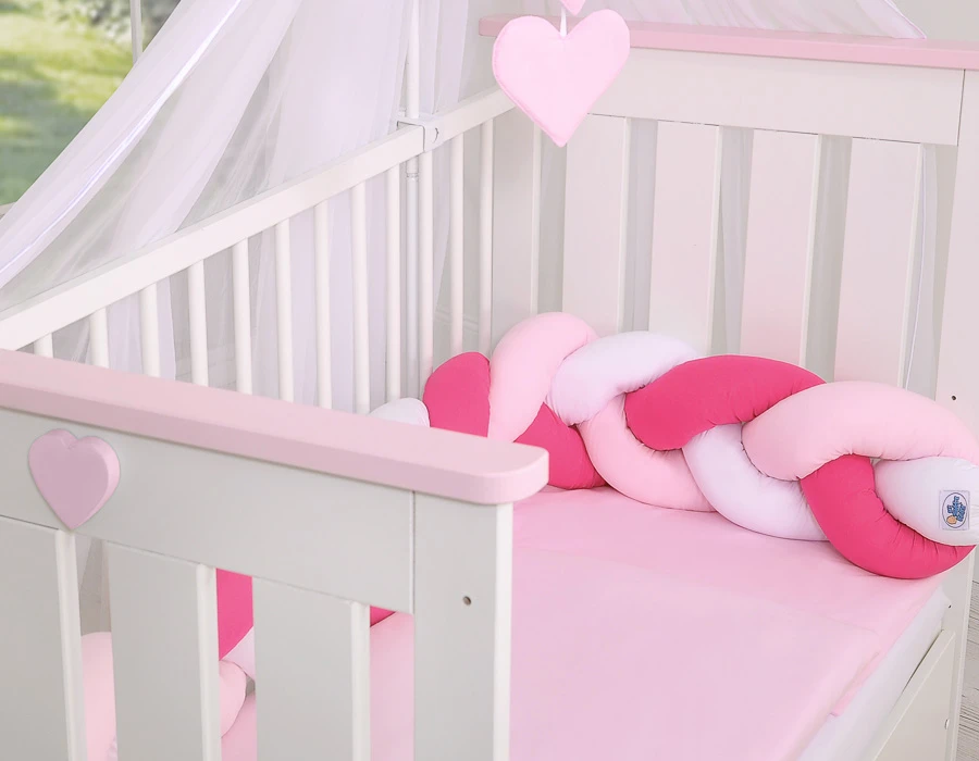My Sweet Baby Mazginis bamperis – balta / tamsiai rožinė / rožinė