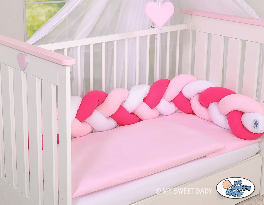 My Sweet Baby Mazginis bamperis – balta / tamsiai rožinė / rožinė
