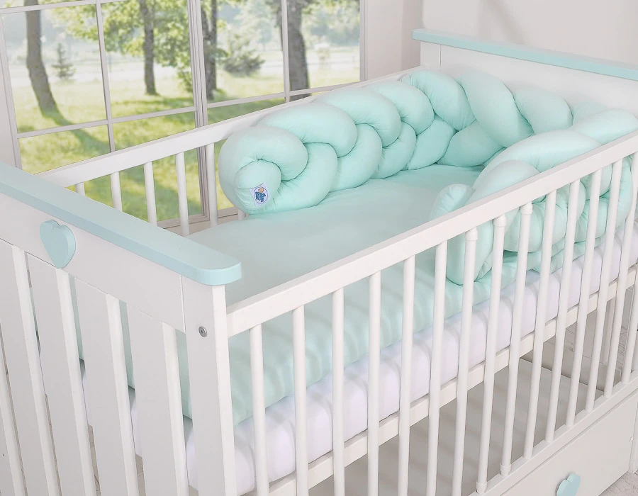 My Sweet Baby Pintas apsauginis bamperis – mėtų spalvos