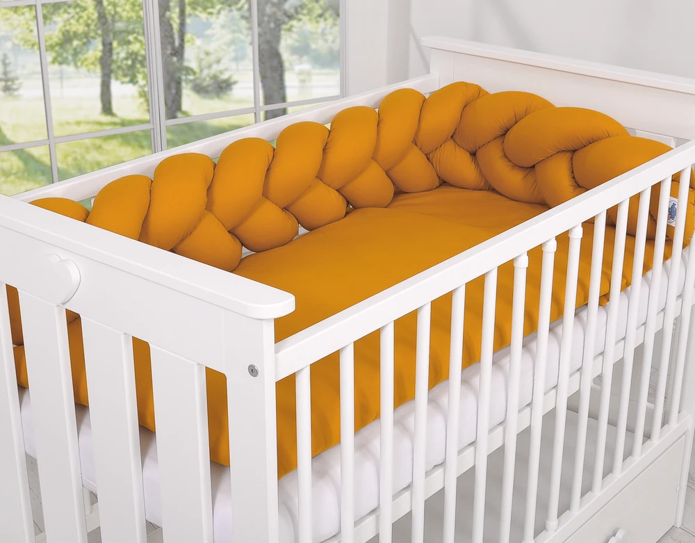 My Sweet Baby Pynėta apsauginė pagalvėlė – medaus geltonumo