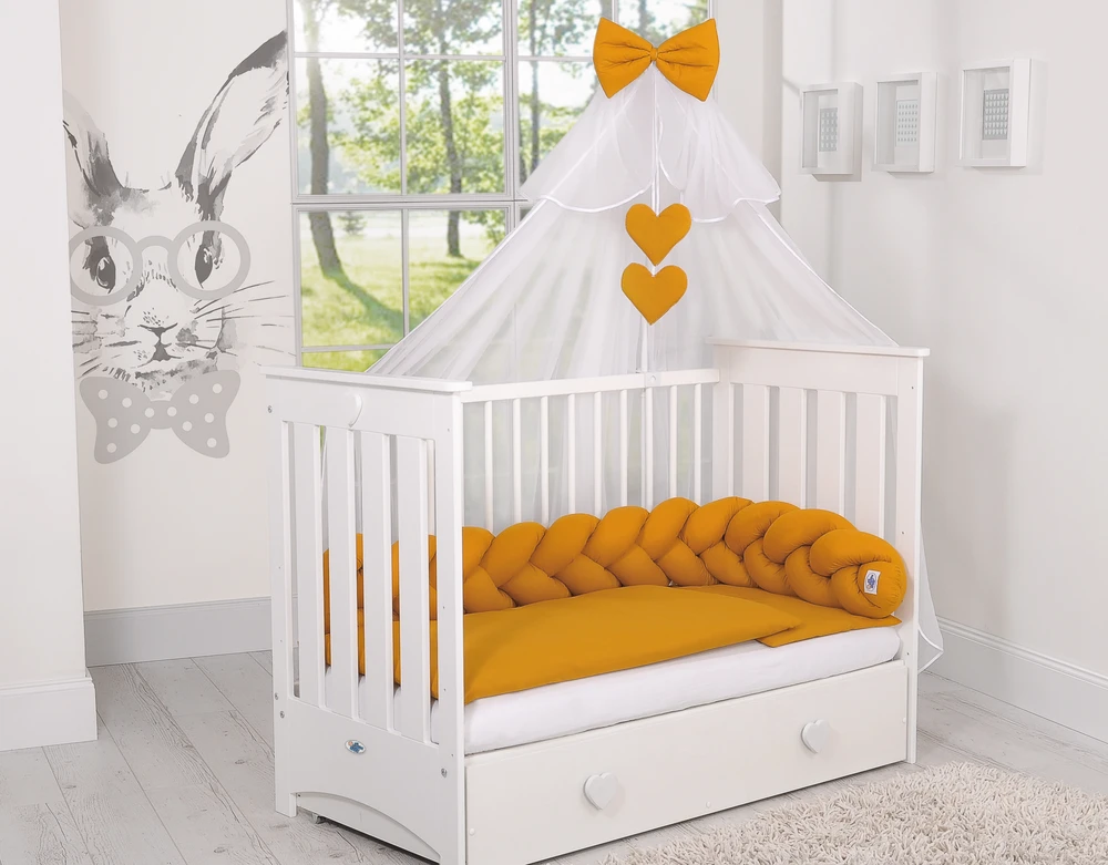 My Sweet Baby Pynėta apsauginė pagalvėlė – medaus geltonumo